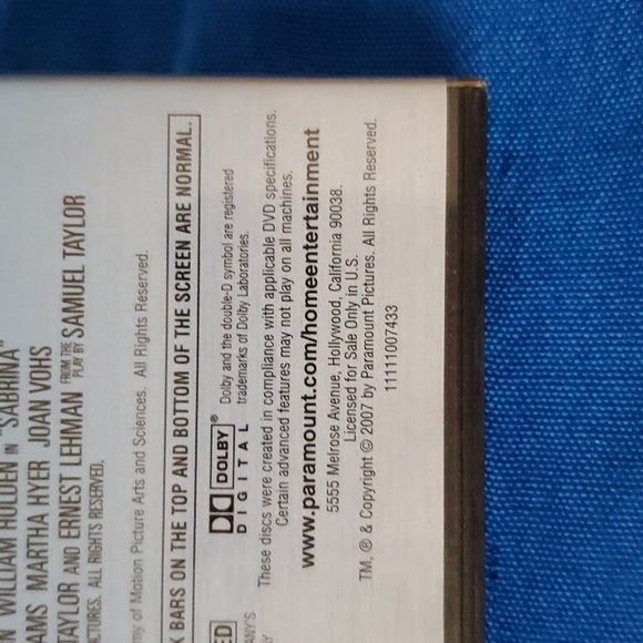 4/$20 Breakfast at Tiffany’s, Roman Holiday, Sabrina multifeature dvd - Picture 5 of 5